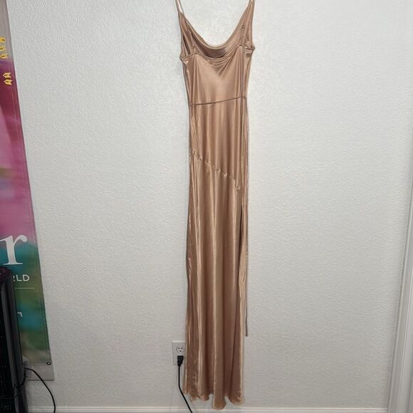 NWT Shona Joy Bias Cowl Maxi Dress Revolve Desert Rose Size 4 - Picture 7 of 14
